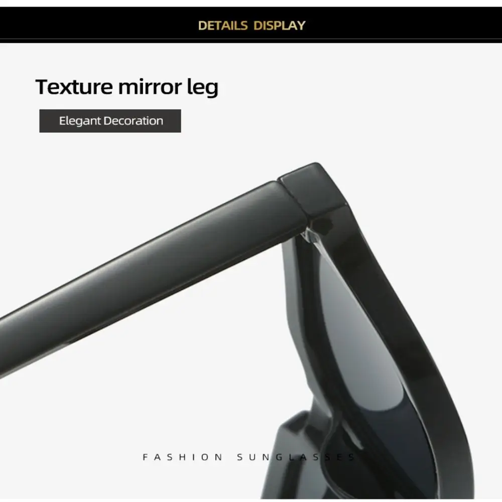 Солнечные очки в полоску с заклепками круглой оправе