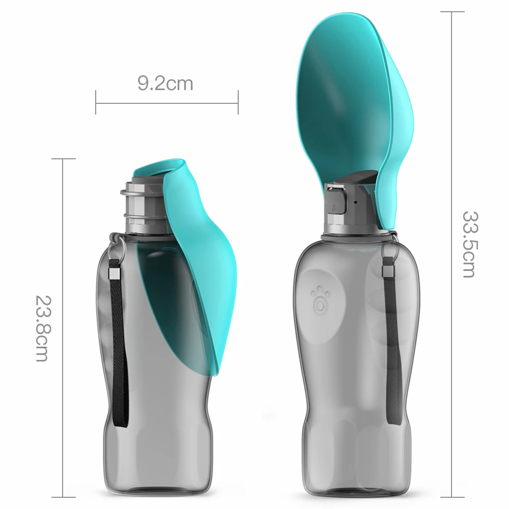 800ml tragbare Hunde wasser flasche für kleine mittelgroße Hunde Outdoor-Reise Trinkschale Welpen katze Feeder Haustier Labrador Zubehör 2