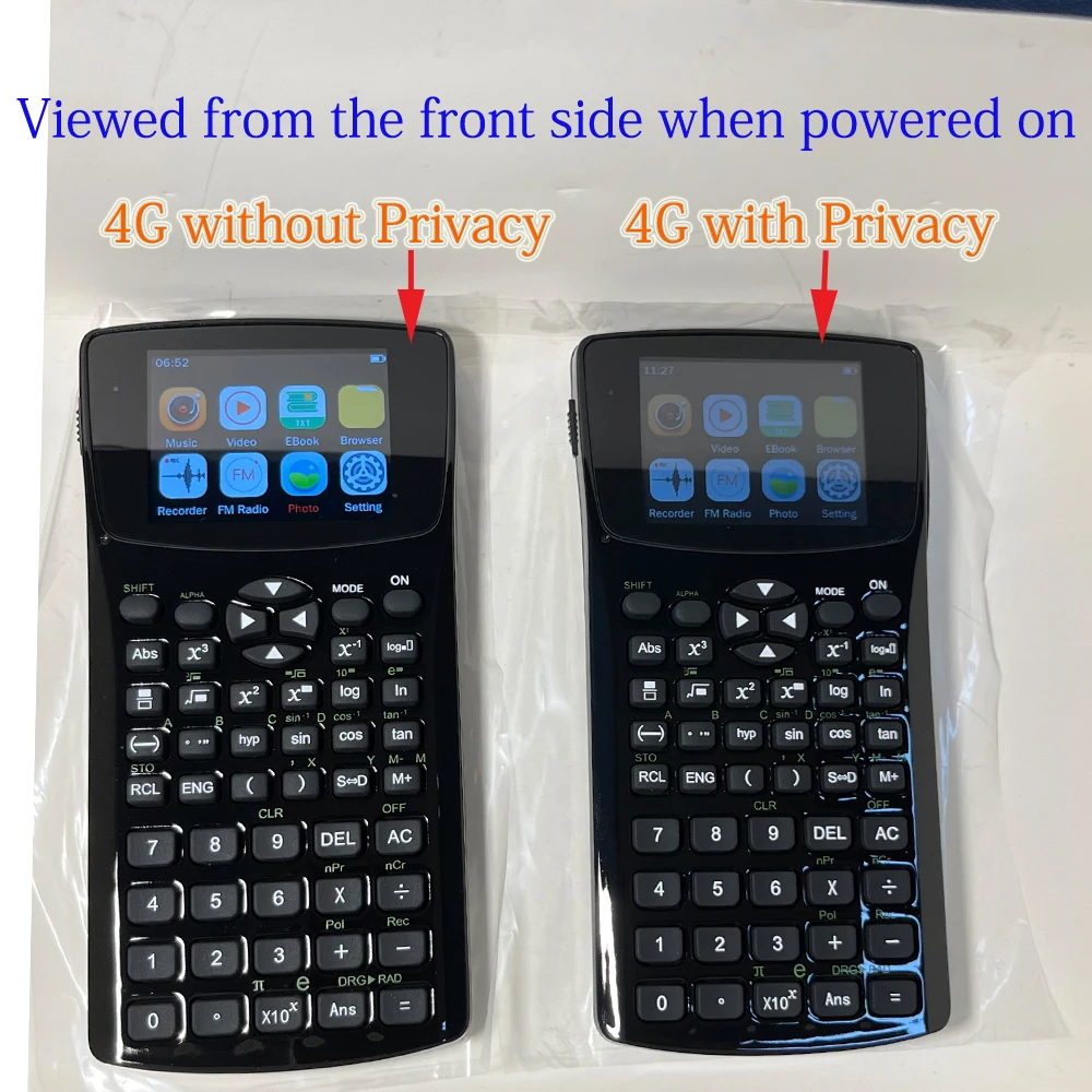 

Magic ebook txt text calculator support txt reader music video voice recorder with emergency button and privacy/peep film