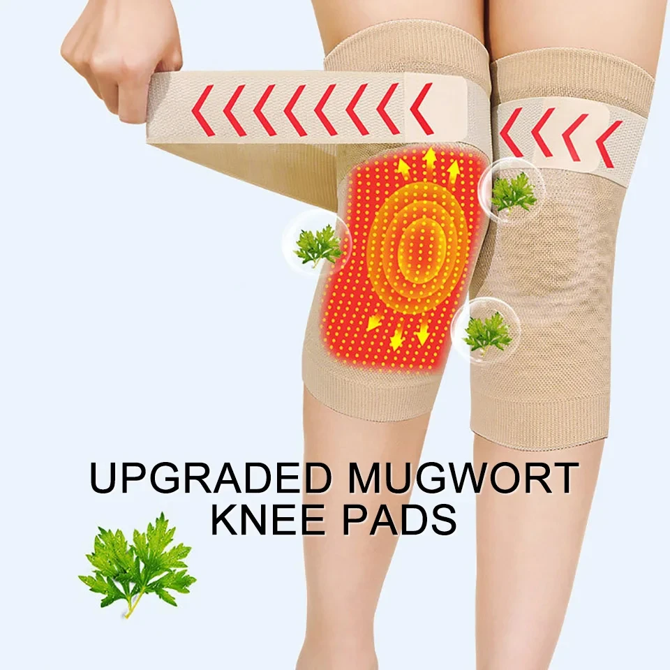 1 пара Тонкая Повязка на колено из полыни для защиты суставов