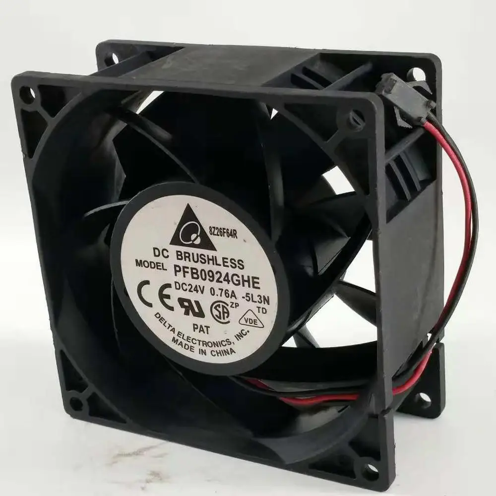 PFB0924GHE DC 24 В 92 мм 90 ОХЛАЖДАЮЩИЙ ВЕНТИЛЯТОР Для Вентилятора охлаждения сервера Delta 0