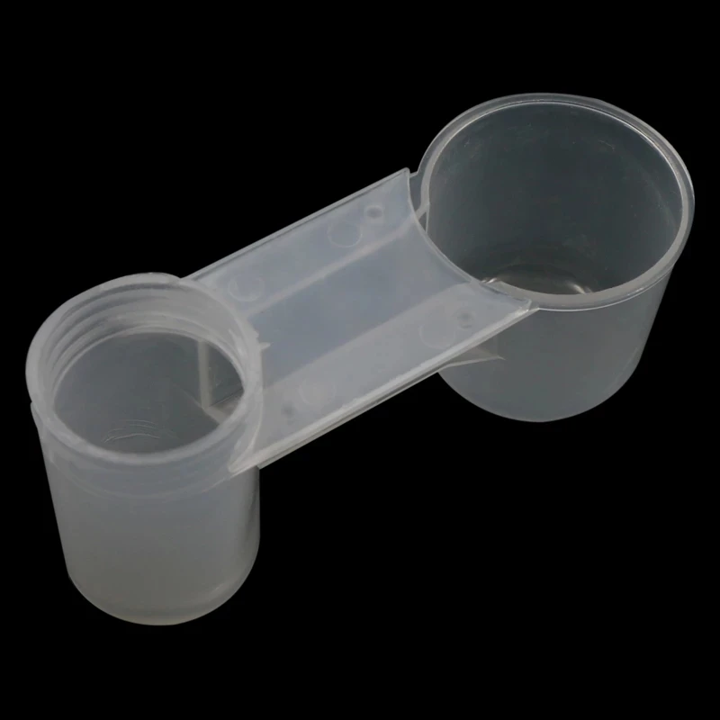 

10 шт. портативная пластиковая прозрачная чашка для поилки, клетка для воды, бутылка, кормушка для птиц, кормушка для голубей, поилка, аксессу...