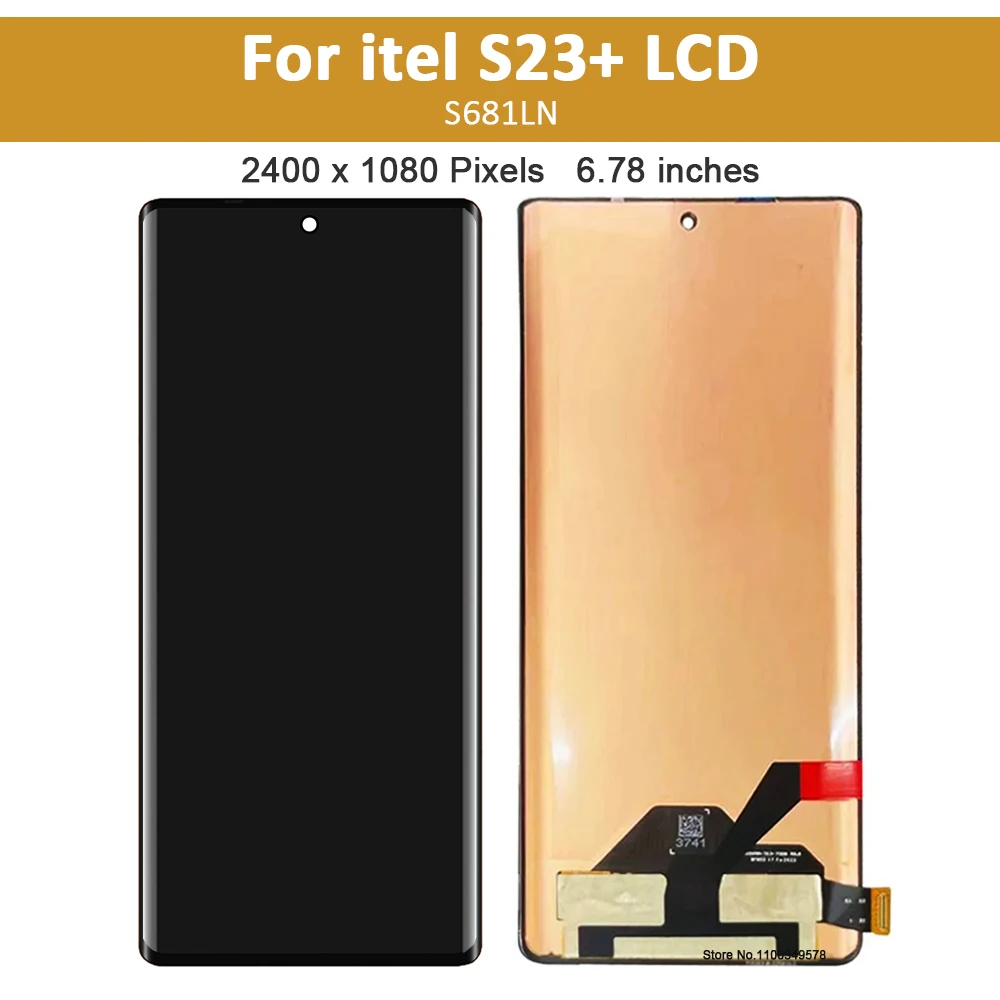 6 8 "оригинальный AMOLED для Itel S23 + ЖК-дисплей сенсорный экран панель дигитайзер в