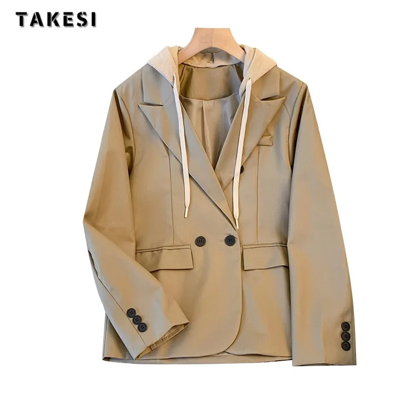 Женский винтажный офисный костюм в стиле пэчворк свободные блейзеры с