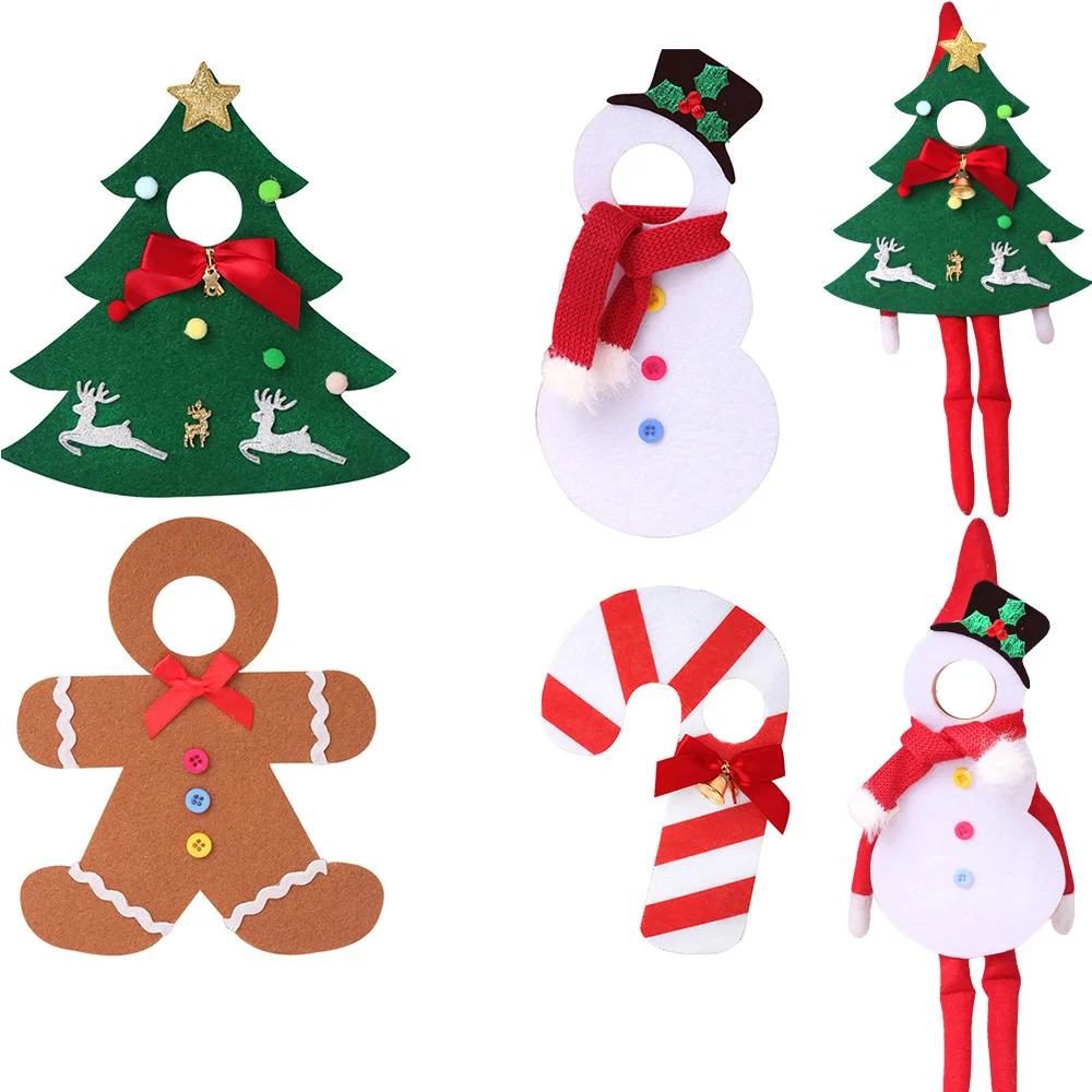 

Christmas Elf Doll Kawaii White Snowman Gingerbread Man Scarf & Socks Eye Patch Doll Clothes Toys Accessories DIY Gift's