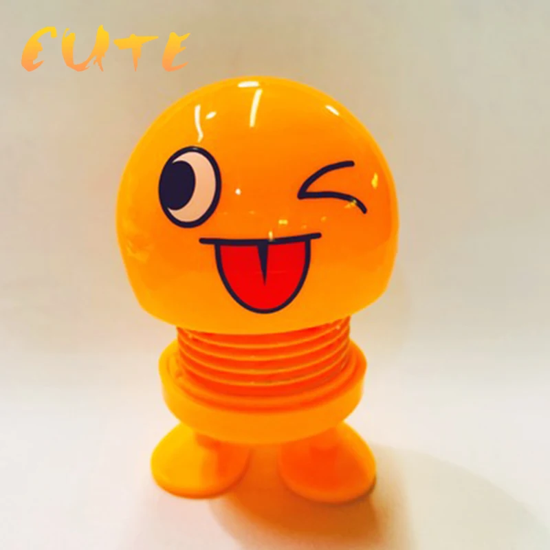 

Забавный Стайлинг автомобиля Вибрирующая голова кукла автомобиль искусственное выражение модное Трендовое украшение автомобиля Детские ...