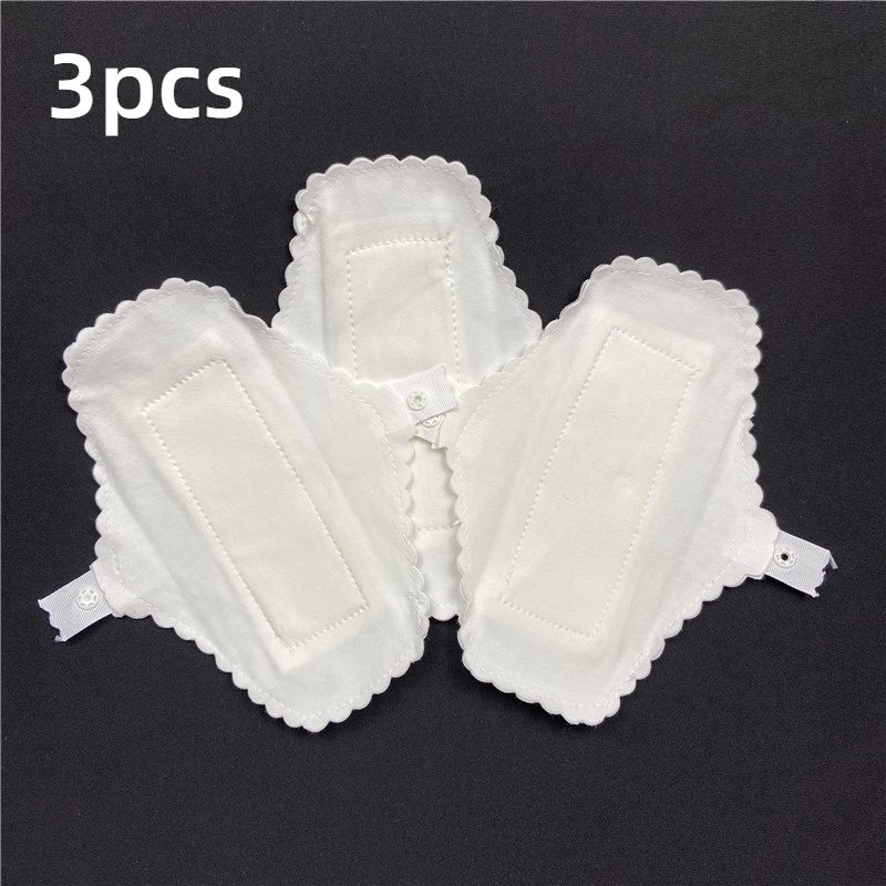 

3pcs Soft Pads Napkin Washable Waterproof Panty Liners Thin Reusable Menstrual Cloth Sanitary Panties Feminine Hygiene