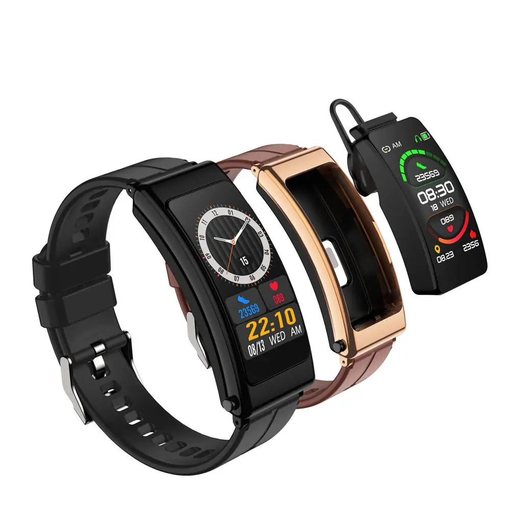 K13 Smartwatch Headset Touch Screen Bluetooth-compatible Earphone Pedometer Fitness Sports Smart Bracelet