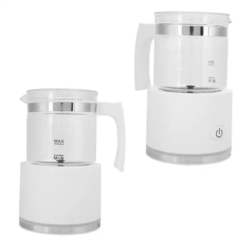 automatic milk frother cold and hot milk foam machine detachable coffee milk warmer tool kitchen gadgets white eu plug 220v free global shipping