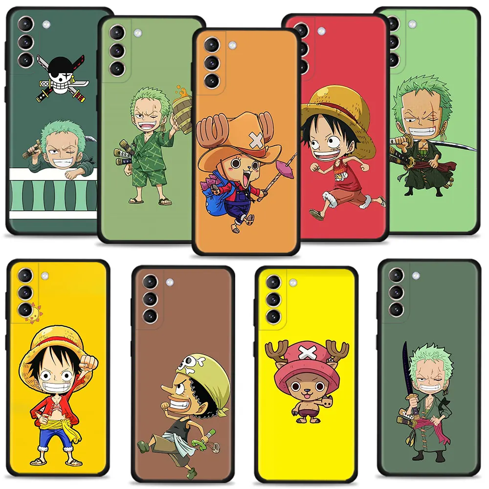 

One Piece Luffy Tony Tony Chopper Phone Case For Samsung Galaxy S22 S21 S20 Plus S10 S8 S7 S9 S10e Ultra FE Soft Silicone Cover