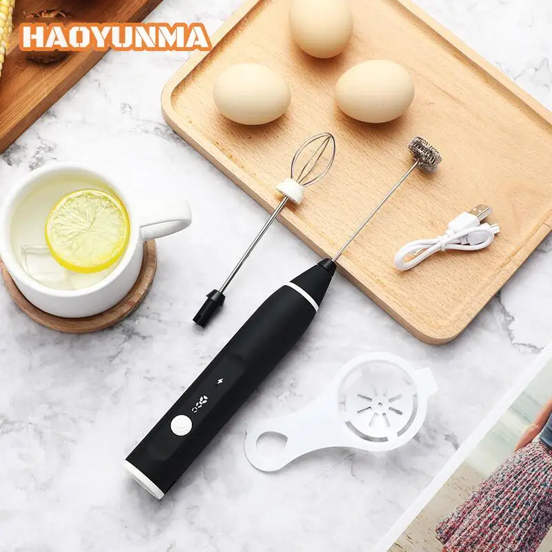 

Portable Milk Frother Electric Handheld Blender Wireless USB Rechargeable Kitchen Mini Maker Whisk Mixer Coffee Frothing Machine
