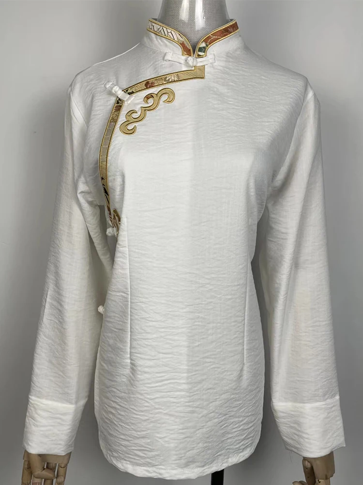 Тибетская одежда для женщин китайский стиль тибетская традиционная топы