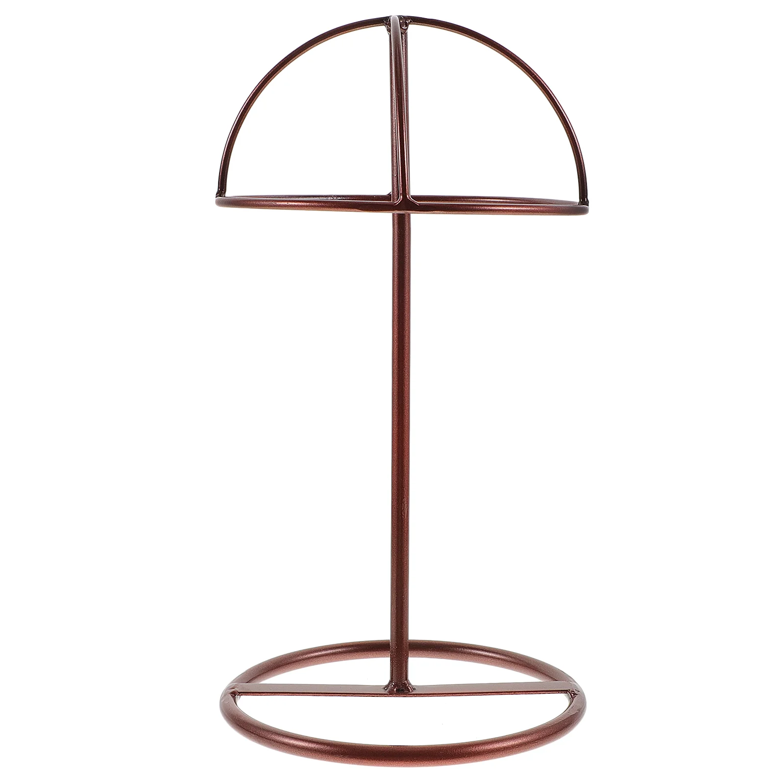 

Dome Shaped Hat Display Stand Sturdy Iron Hat Rack Desktop Hat Showcase Stand for Retail Shop