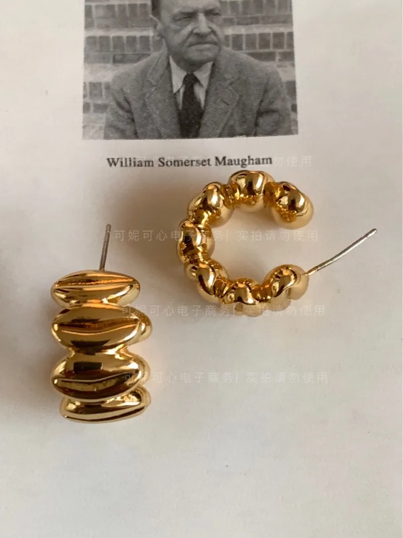 

LONDANY earrings 2023 new C-shaped geometric metallic earrings