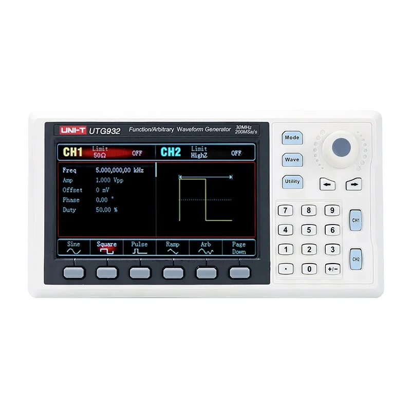 

UNI-T UTG932 UTG962 функция произвольной формы генератора сигналов двухканальный 200 MS/s 14 бит измеритель частоты 30 МГц 60 МГц