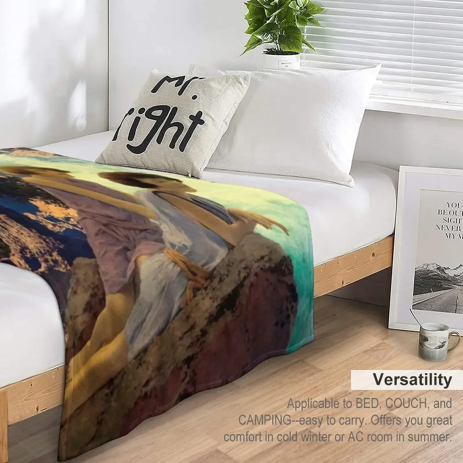 Maxfield Parrish. Одеяло с водопадом пушистые меховые мягкие одеяла для кроватей