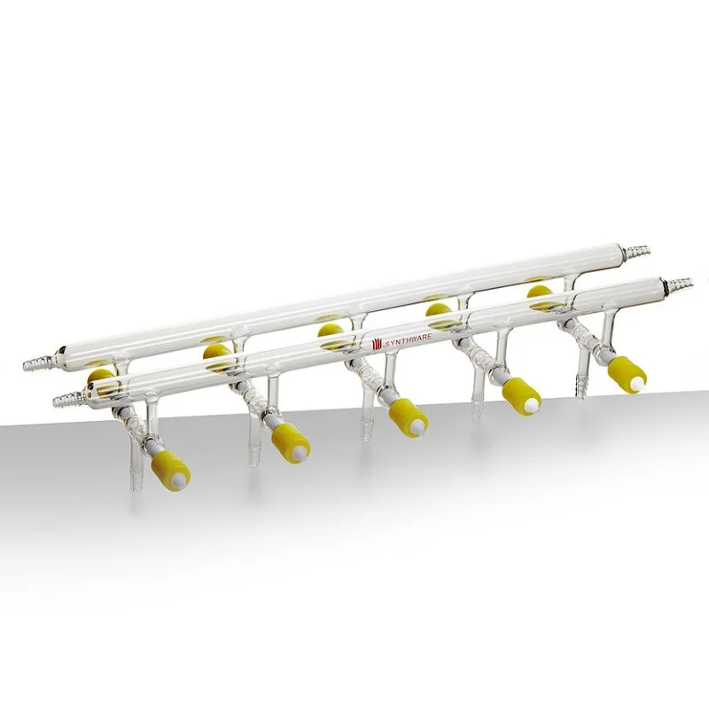 

SYNTHWARE Вакуумный газораспределитель с двухрядными трубками, 8 мм, боросиликатное стекло