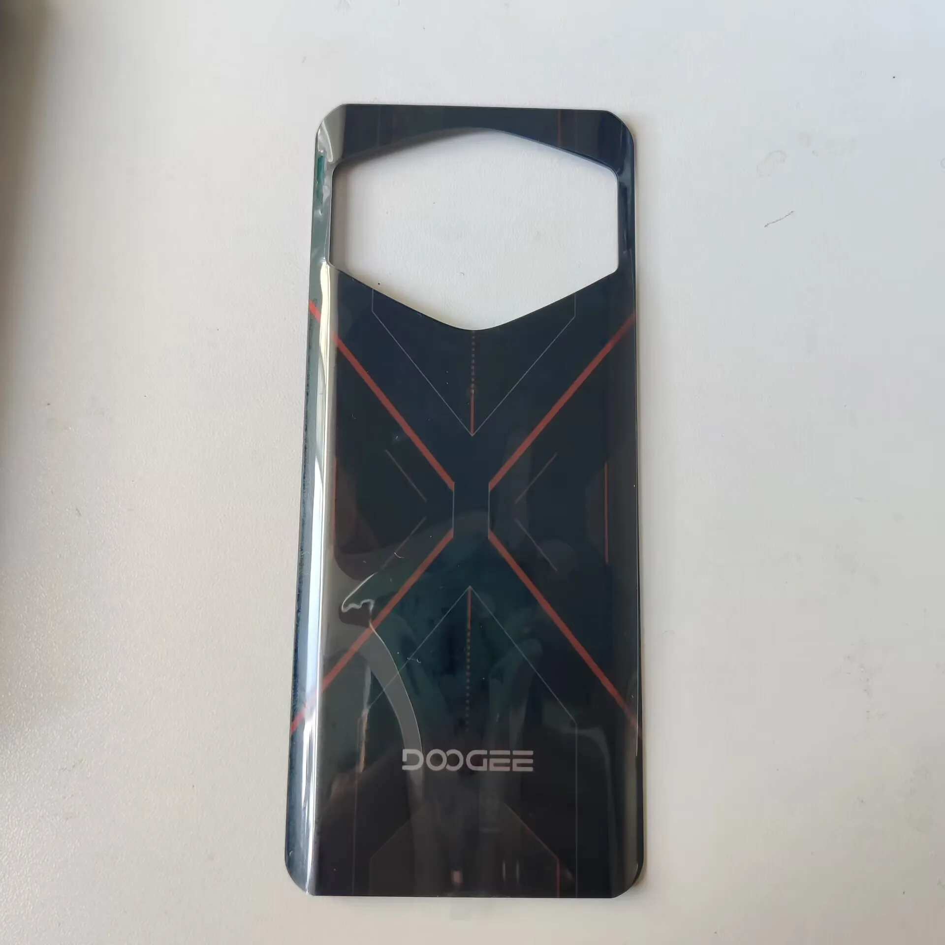 Фото Новый задний корпус-крышка для мобильного телефона Doogee S Cyber с динамиком и кнопкой-приемником (замена) №3