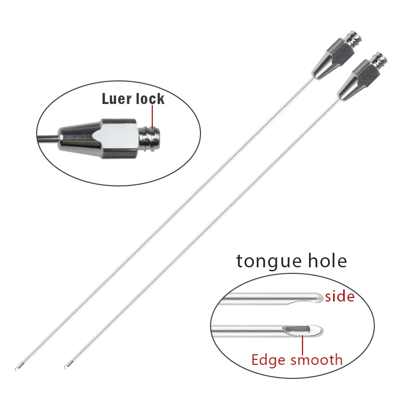 

Autoclavable Cannula нержавеющая сталь Luer Lock отверстие для языка