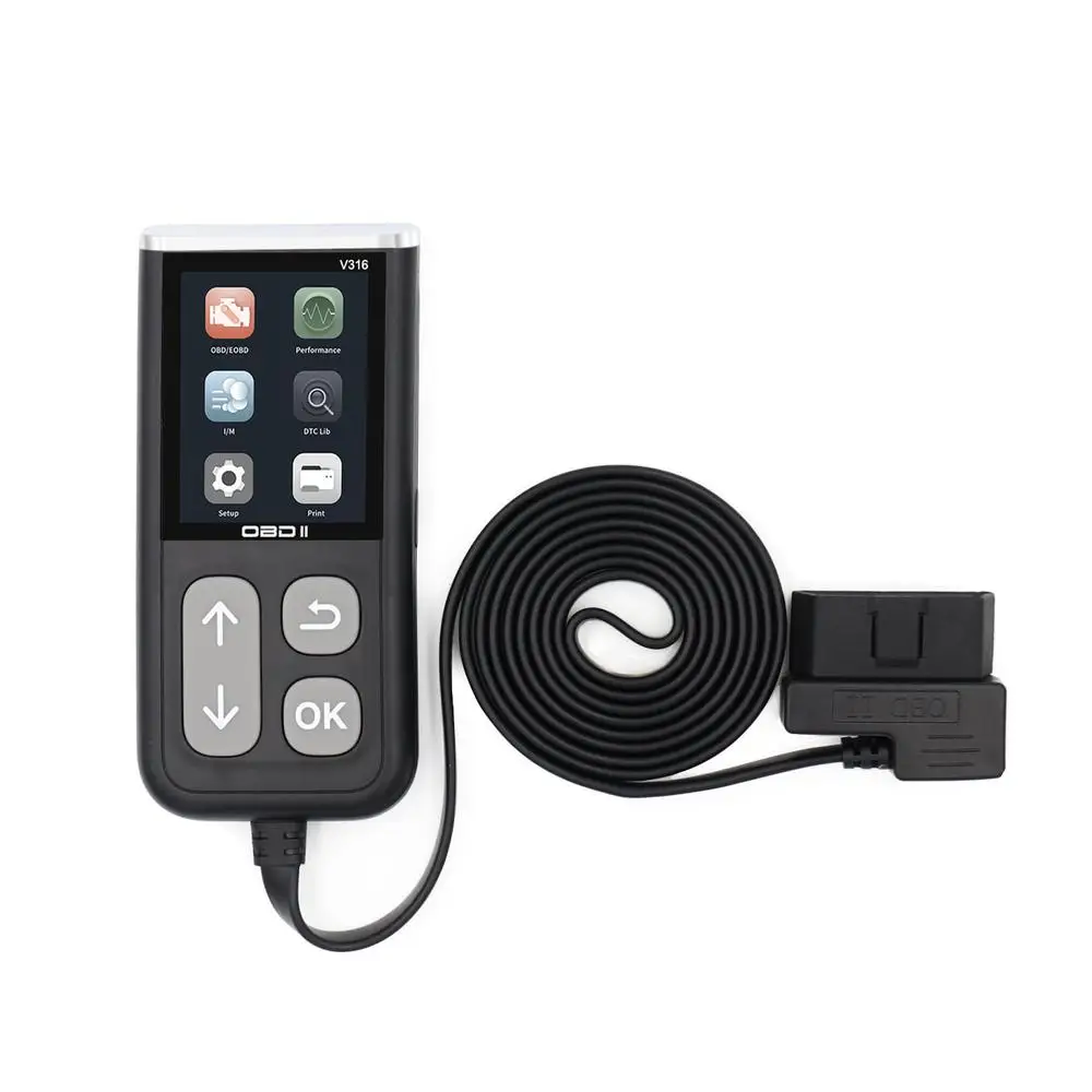 

OBD2 автомобильный сканер детектор неисправности Профессиональный инструмент для диагностики двигателя автомобиля Bluetooth декодер неисправности V316 OBDII считыватель кодов