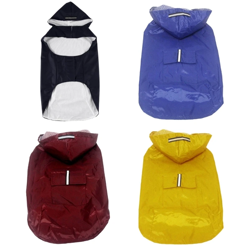 

Dog Raincoat Waterproof Hooded Slicker Poncho With Reflective Strips For Small Medium And Large Dog Multiple Sizes