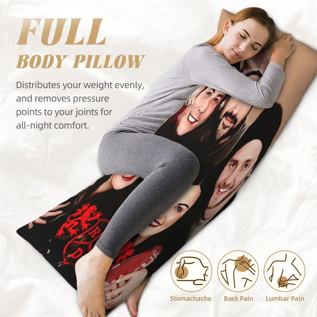 Наволочка для подушки Rbd Studio с красным логотипом (9) 20x60 дюймов