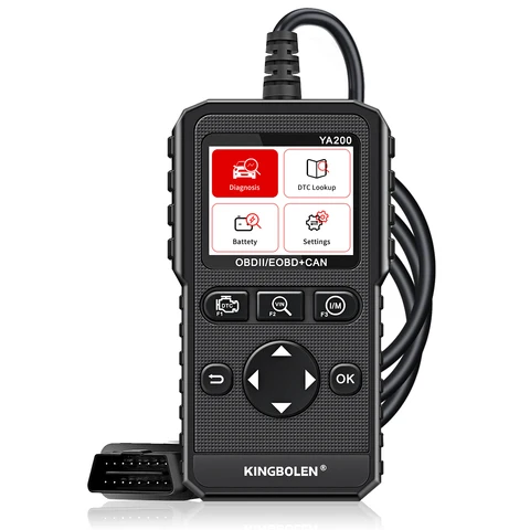 KINGBOLEN YA200 OBD2 сканер автомобильный диагностический инструмент считыватель кодов Проверяющий двигатель срок службы бесплатное обновление PK CR3008 CR3001