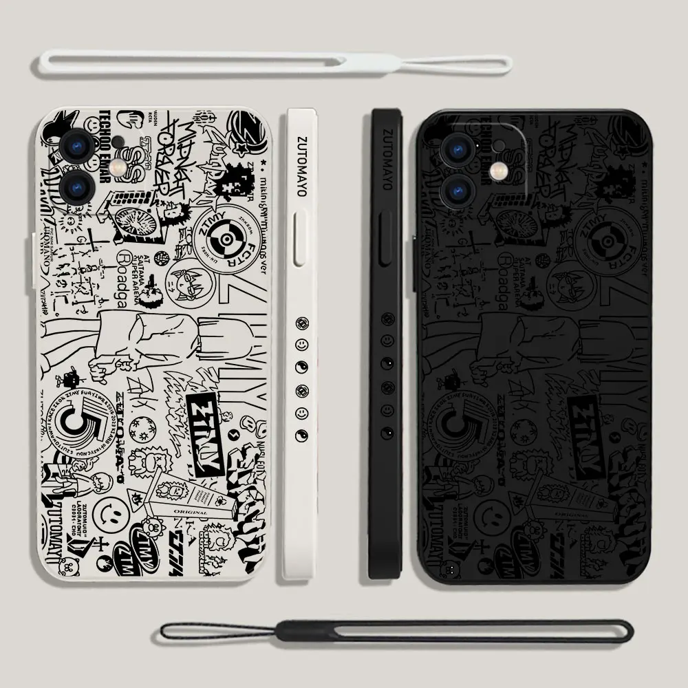Чехол для телефона Cartoon Zutomayo Xiaomi Redmi Note 12 12S 11 11S 11T 10 10A 10T 10S 9T 9 8 7 Pro Plus 10C 9A 9C 4G 5G Cover