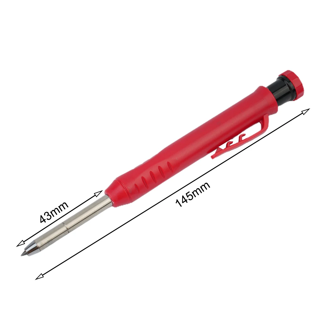 

Solid Carpenter Pencil Set Built-in Sharpener Pencil Marking Tool For Deep Hole Mechanical Pencil Marker Woodworking Hand Tools