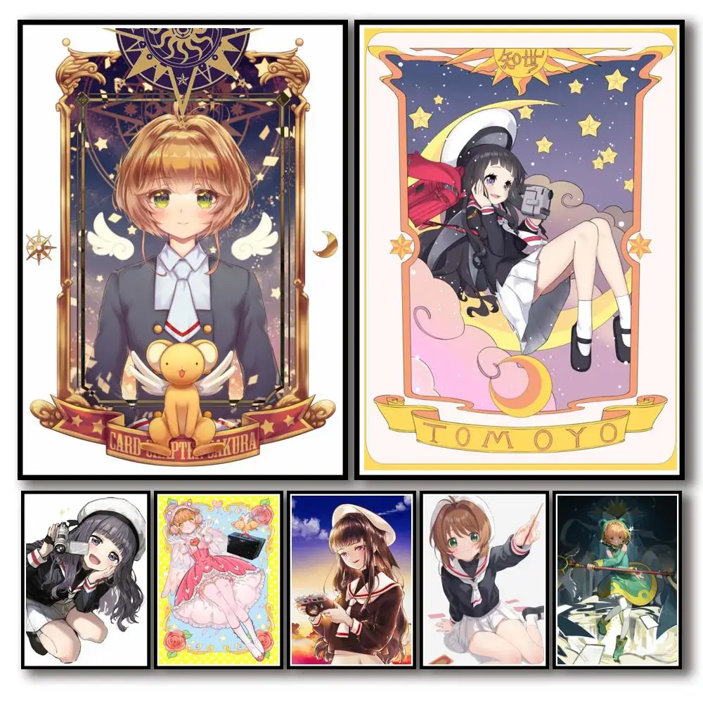 

DIY Digital Oil Painting Anime Card Captor Sakura Picture Bedroom Home Decor Kids Room Decoration Handpainted Wall Unique Gift