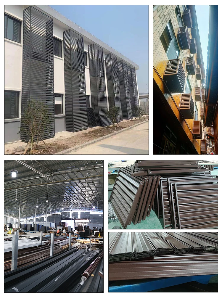 Наружная крышка для кондиционера из алюминиевого сплава цинковые Стальные