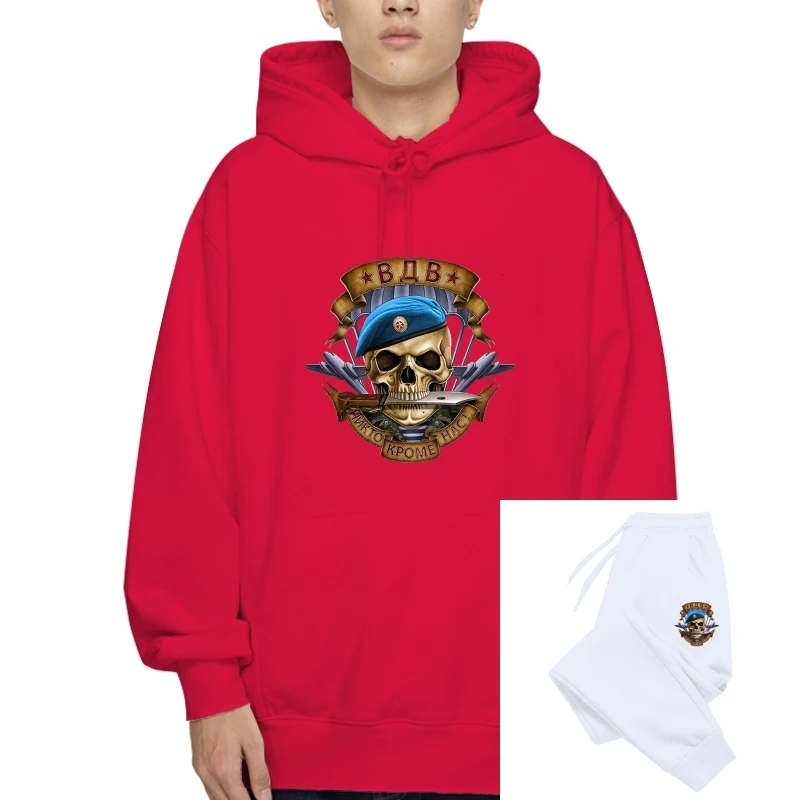 

T-Sweatshirt Hoodies Skull Russian T-Pullover Russia Putin Military Cult Men Hoodiess Army Vdv Plus Winter Outerwear