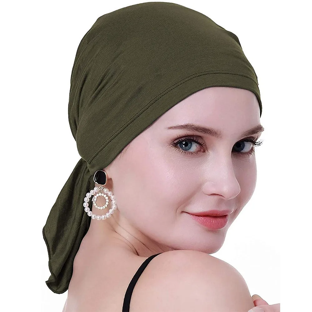 Under Scarf Hijab Cap Women Stretch Under Caps Solid Color Hijab Under Scarf Woman Hijab Cap Unisex Hijab Hats Turbans for Women