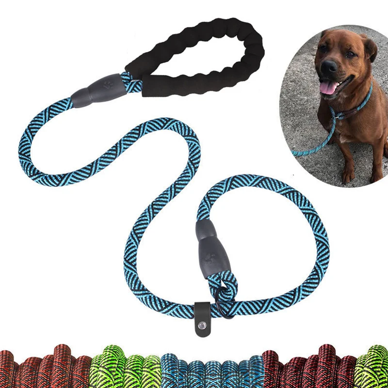 Pinch Dog Leash Rope Durable Adjustable Collar Pet Leash Belt Comfortable Outdoor Training Lead for Medium Large Big Dogs Stuff
