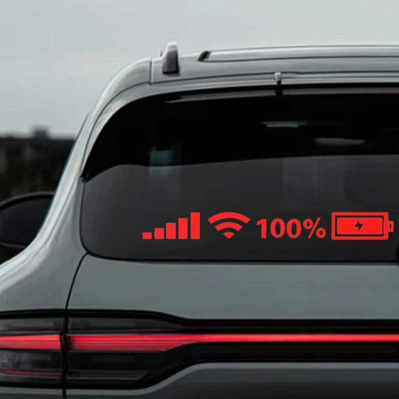 Автомобильные наклейки OFK Wi-Fi 100 процентов с рисунком батареи индивидуальный