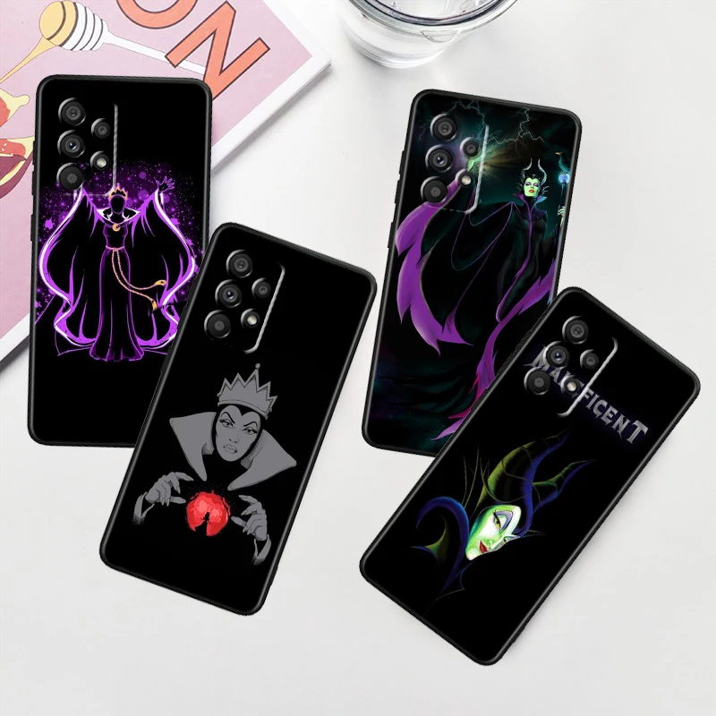 

Queen Maleficent Ursula For Samsung Note 20 10 Ultra Plus A31 A8 A14 J6 A12 A5 A70 A7 A34 A25 A04 A24 5G Black Funda Phone Case