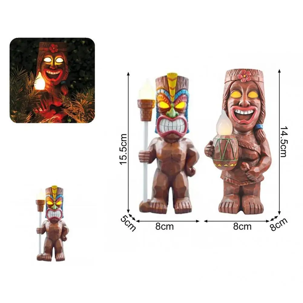 

Eye-catching Resin Auspicious Design Maya Totem Model with LED Light for Patio
