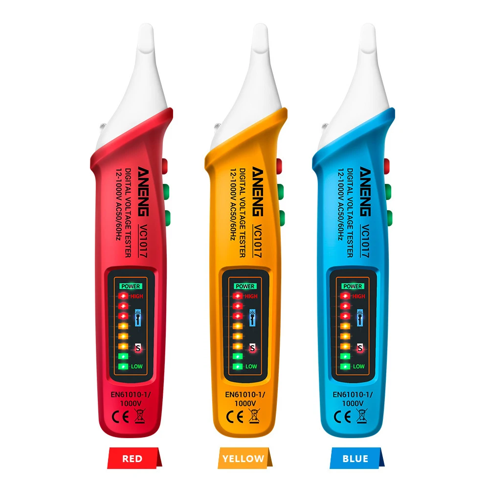 

ANENG Digital Multimeter Pen VC1017 Non-contact Pen With LED Lights Intelligent AC Power Outlet Meter AC Voltage Tester Pen