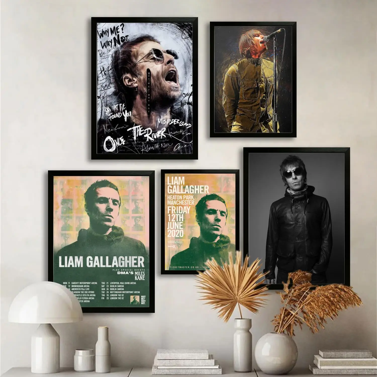 Плакат на холсте Liam Gallagher и настенная картина с принтом современные семейные