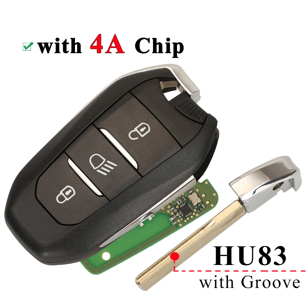 

Jingyuqin 434 МГц FSK 4A чип Автомобильный Дистанционный ключ для Peugeot 3008 5008 2016 Citroen C3 C5 дистанционное управление БЕСКЛЮЧЕВОЙ вход fob фара