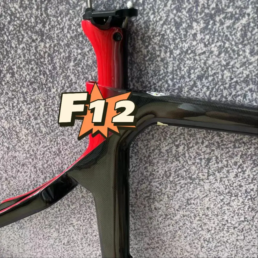 

2022 NEW F12 T1100 1K Carbon Bike Frame Road Bike Frameset with handlebar BSA V/Disc Brake UD Made in Taiwan