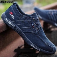 fashion men canvas shoes male summer casual denim shoes mens sneakers slip on loafers driving moccasin chaussure homme black 44