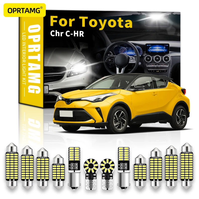 

OPRTAMG Canbus для Toyota Chr 2017 2018 2019 2020 2021 2022 тюнинг автомобильные аксессуары светильник ка светодиодный купол номерной знак
