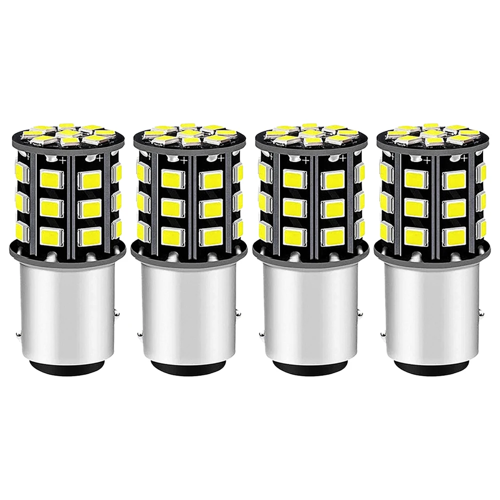 

Enhance Safety and Efficiency with 4Pcs Super White 1157 LED Tail Brake Stop Reverse Parking Turn Signal Lights