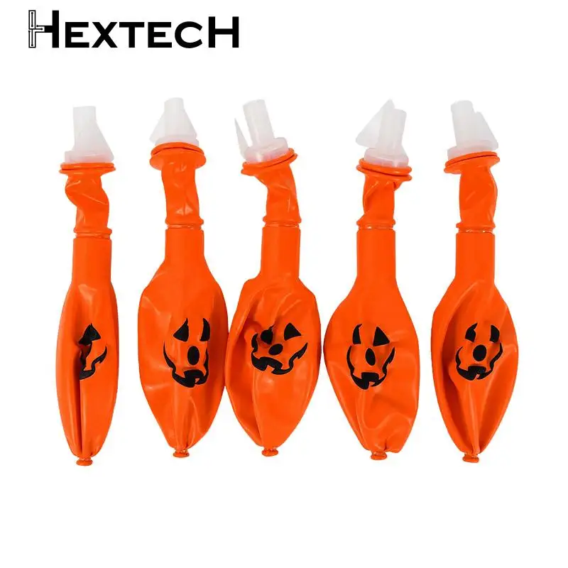 

5Pcs Led Light up Balloon Latex Pumpkin Balloons Halloween Party Decorations for Home Halloween Pumpkin Decor Outdoor indoor