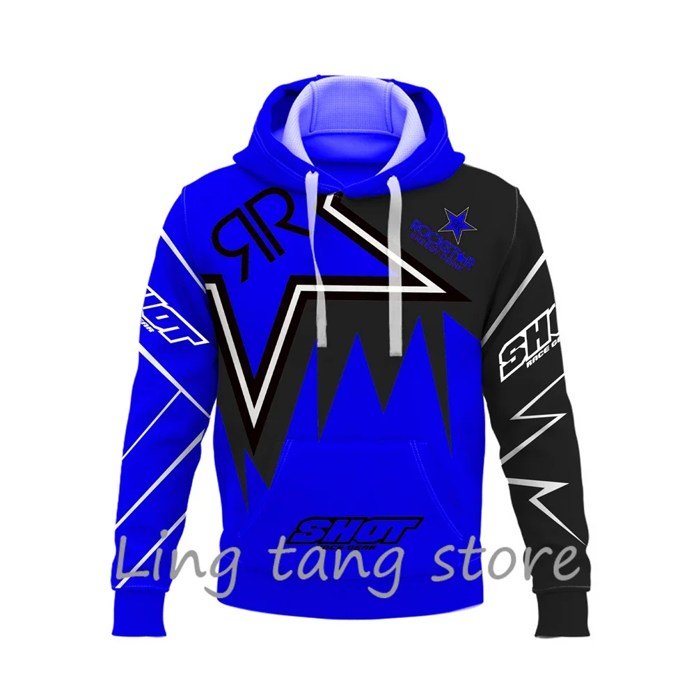 Мужская Пуловерная Толстовка С 3D Принтом Для Езды На Мотоцикле И Бездорожье