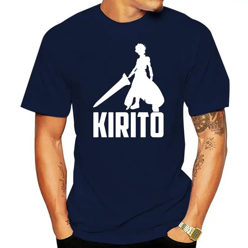 

Меч искусство онлайн Kirito Аниме Манга мужчины (женщины доступны) футболка черный топ
