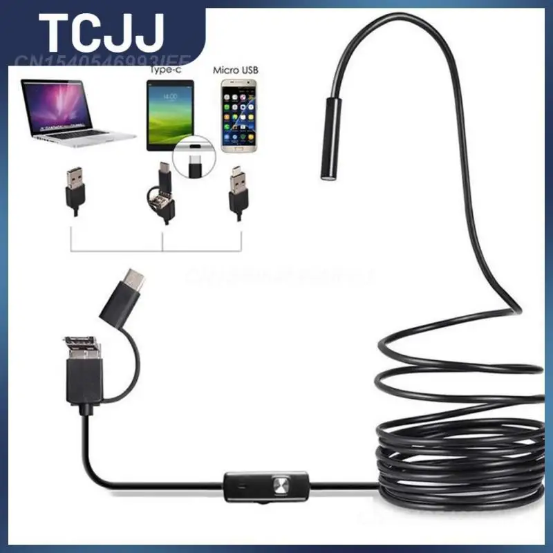 

Flexible Inspection Endoscope Mini Camera Usb Android 6 Leds Endoscope Camera Ip67 Waterproof Adjustable Borescope Cameras 7mm