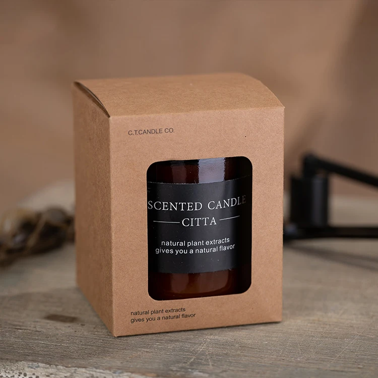 Домашняя стеклянная банка Свеча для ароматерапии воск растений в скандинавском