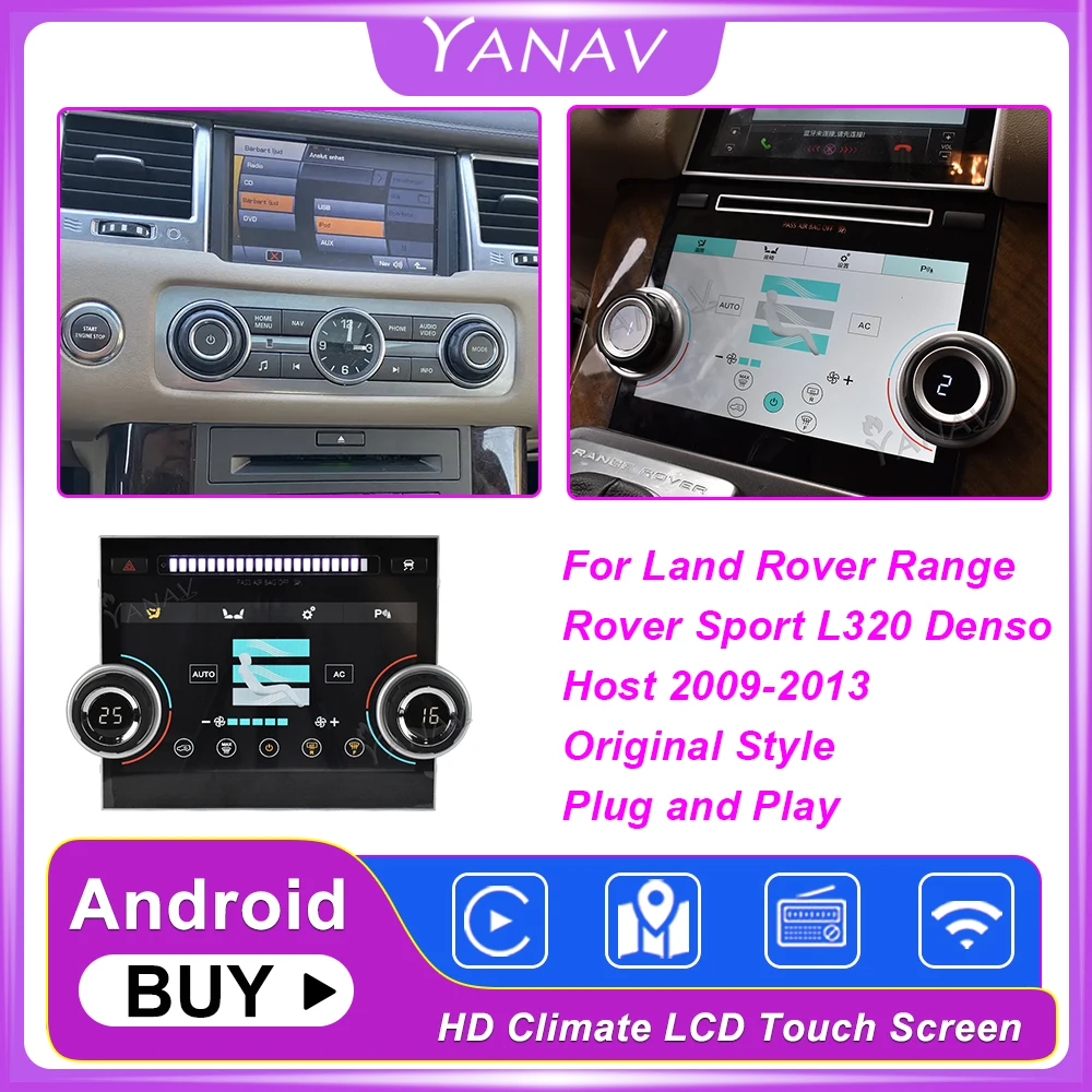 

Climate LCD AC Screen For Land Rover Range Rover Sport L320 2009-2013 Denso Host AC Control Touch Screen Air Conditioning Board
